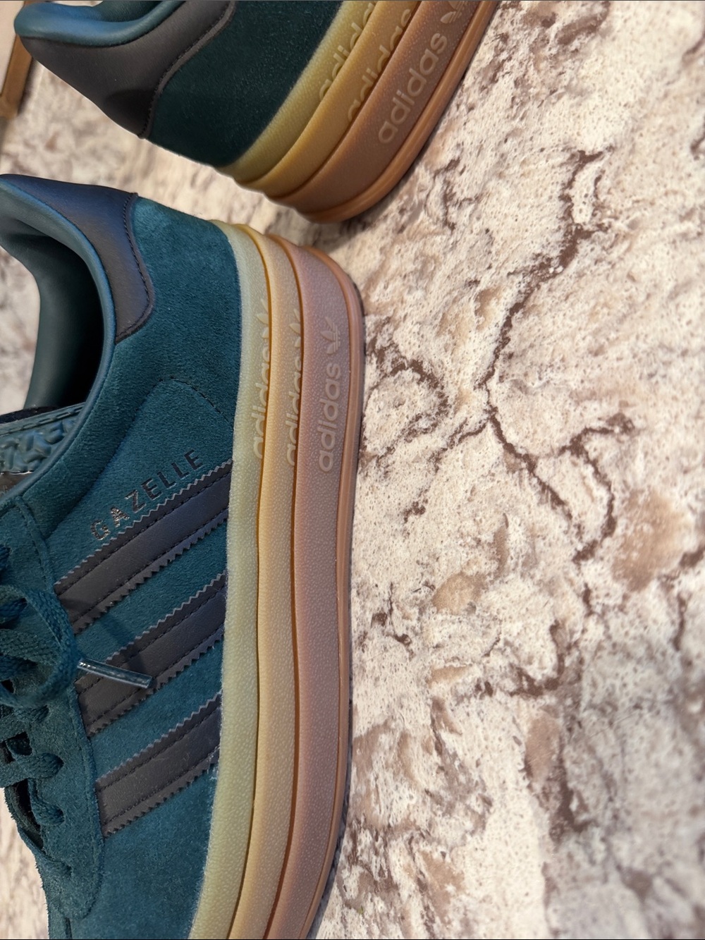 adidas womenTeal Suede Casual Sneakers - Picture 5 of 9